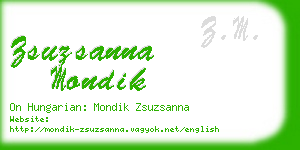 zsuzsanna mondik business card